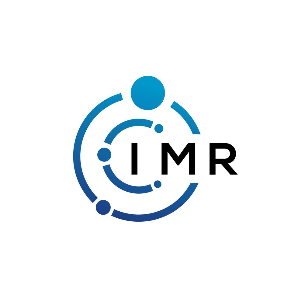 design de logotipo de tecnologia de carta imr em fundo branco. letras de iniciais criativas imr-lo conceito de logotipo. design de carta imr. vetor