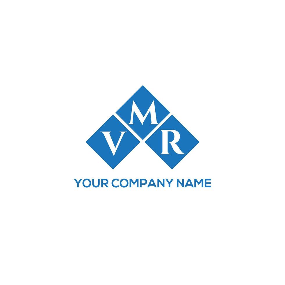 design de logotipo de carta vmr em fundo branco. conceito de logotipo de letra de iniciais criativas vmr. design de letra vmr. vetor