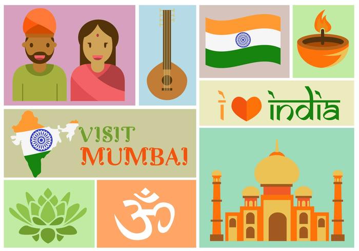 Visite Mumbai vetor