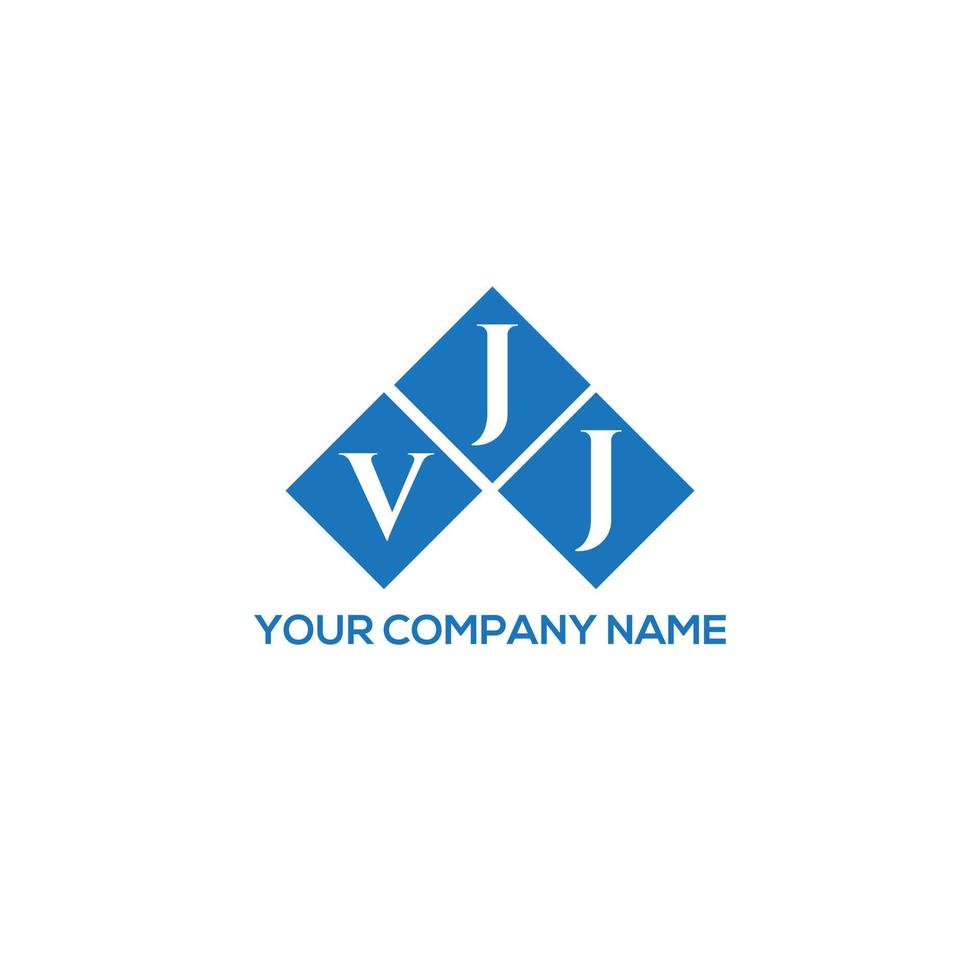 design de logotipo de carta vjj em fundo branco. conceito de logotipo de letra de iniciais criativas vjj. design de letra vjj. vetor