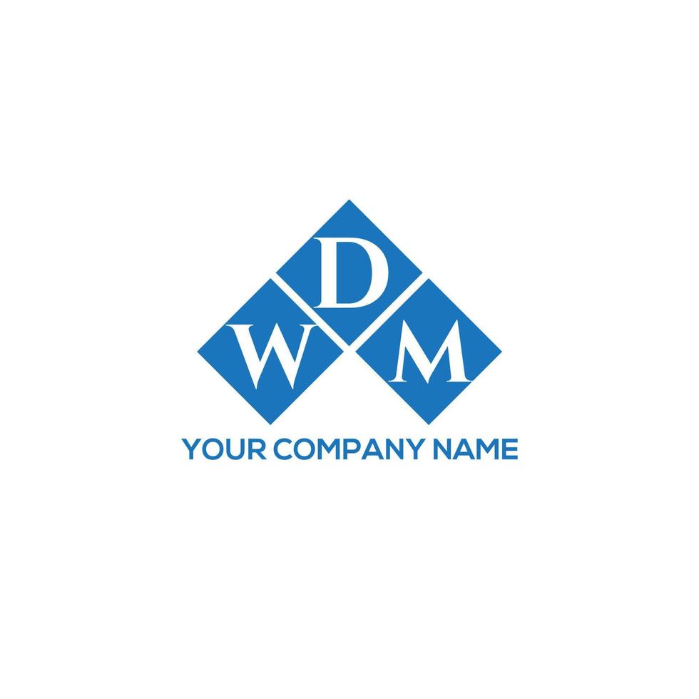 design de logotipo de carta wdm em fundo branco. conceito de logotipo de letra de iniciais criativas wdm. design de letra wdm. vetor