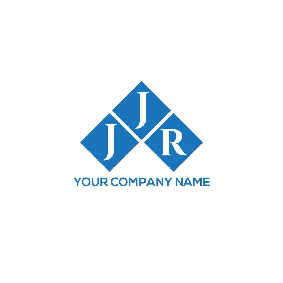 design de logotipo de carta jjr em fundo branco. conceito de logotipo de letra de iniciais criativas jjr. design de letra jjr. vetor