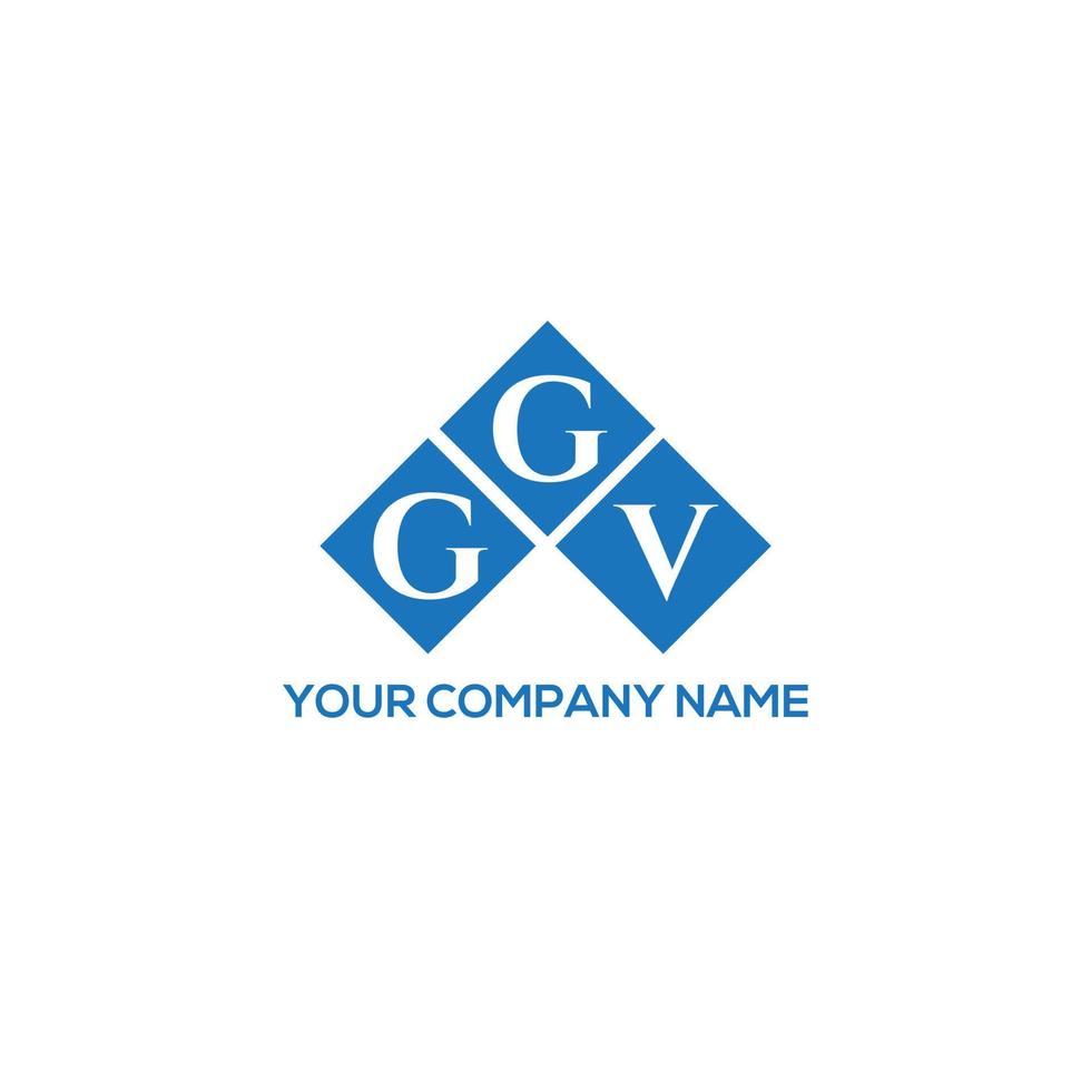 design de logotipo de carta ggv em fundo branco. conceito de logotipo de carta de iniciais criativas ggv. design de letra ggv. vetor