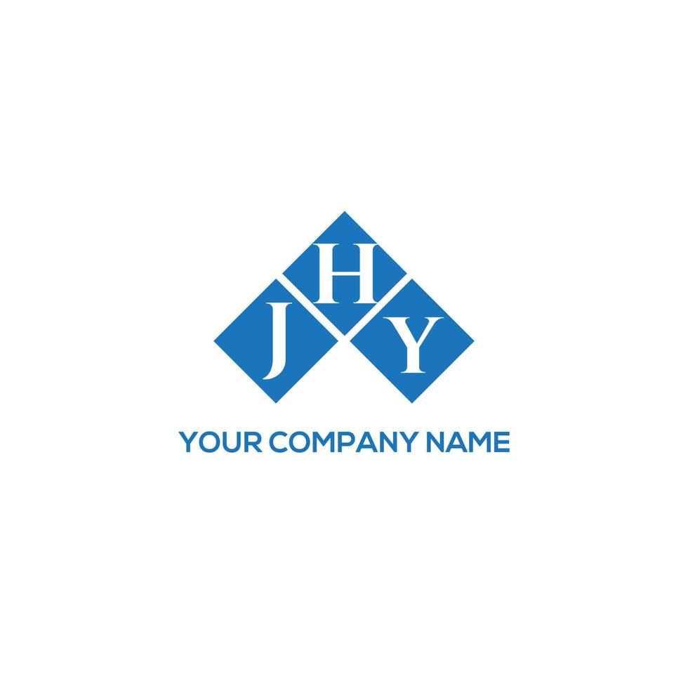 design de logotipo de carta jhy em fundo branco. jhy conceito de logotipo de letra de iniciais criativas. projeto de letra jhy. vetor