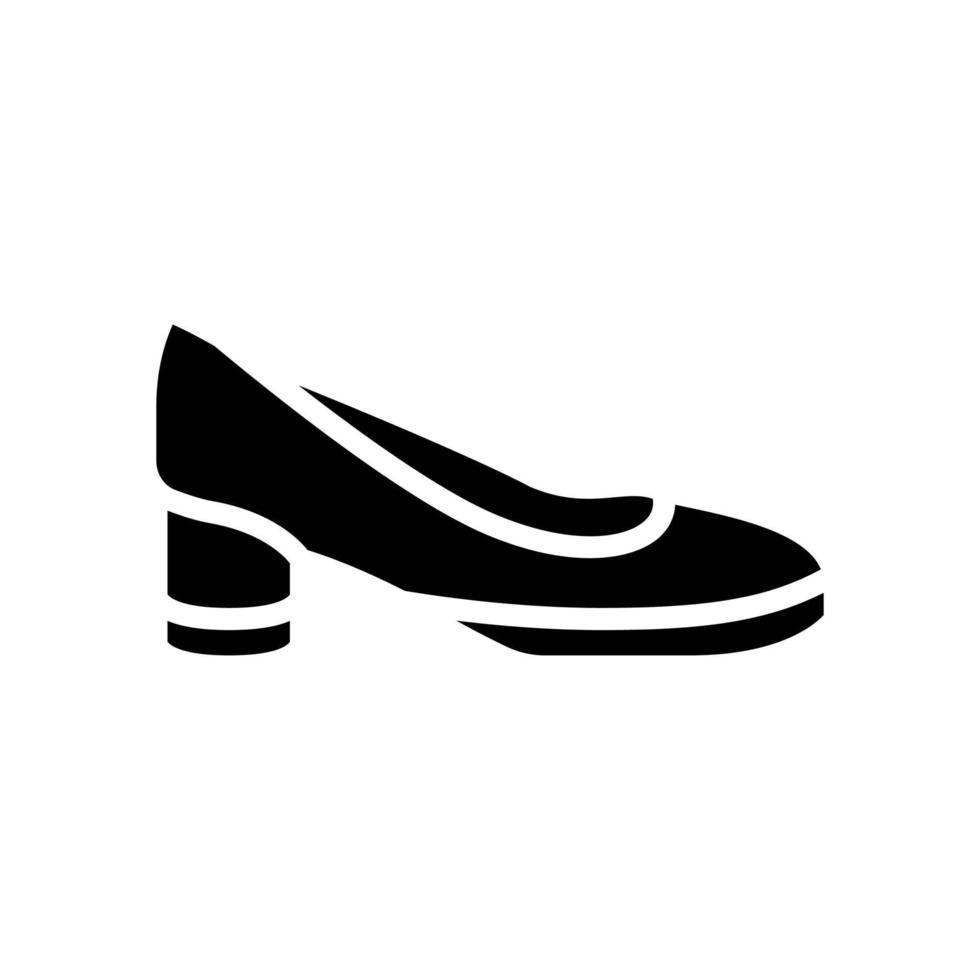 ilustração em vetor ícone de glifo feminino de sapato