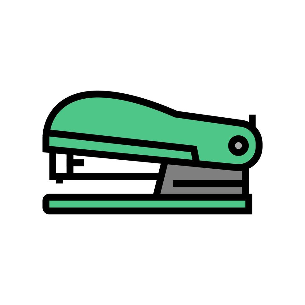 ilustração em vetor ícone de cor de ferramenta de papelaria grampeador