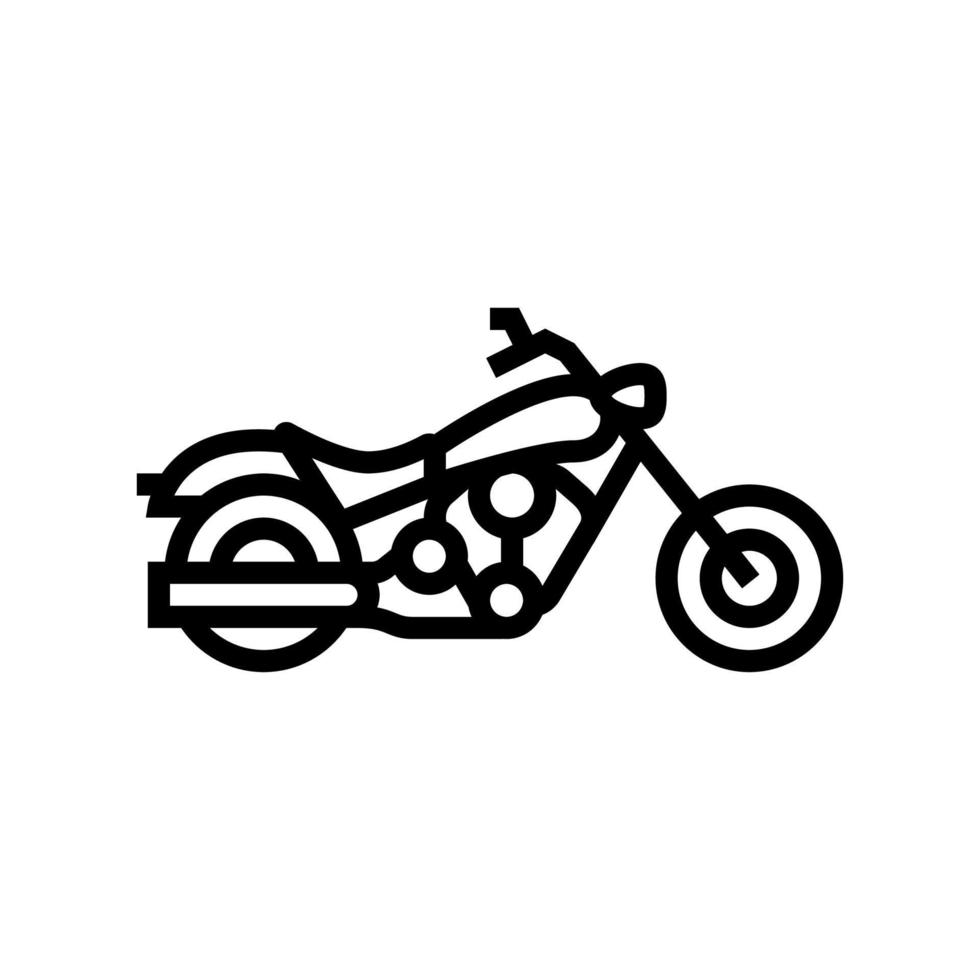 ilustração em vetor ícone de linha de motocicleta helicóptero