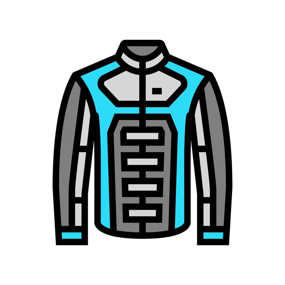 ilustração vetorial de ícone de cor de motocicleta jaqueta vetor