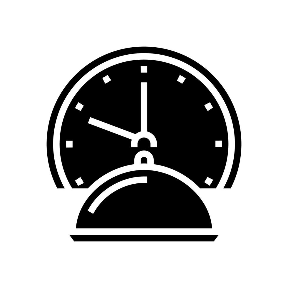 ilustração em vetor ícone glifo de tempo de cozimento