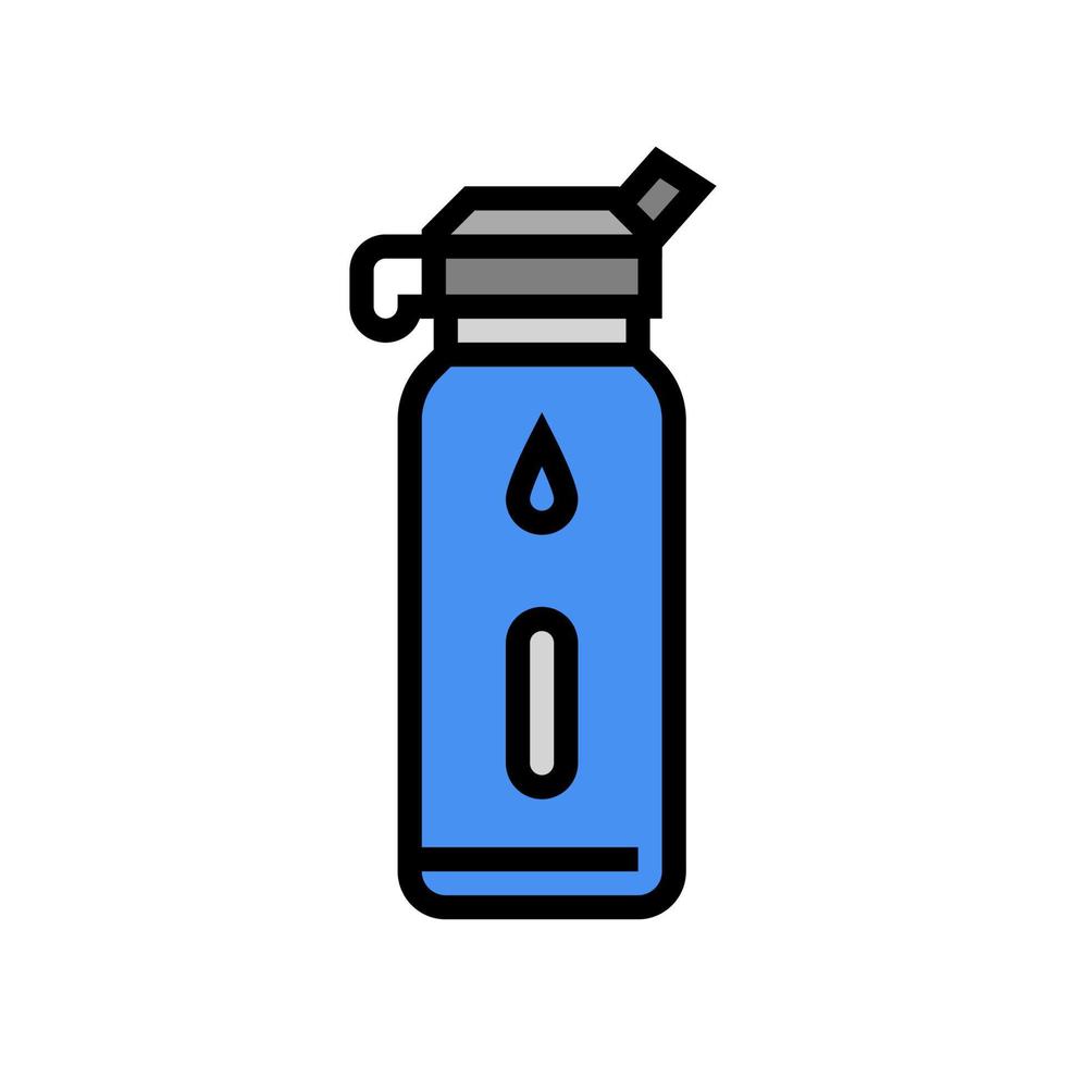 ilustração vetorial de ícone de cor de garrafa de água vetor