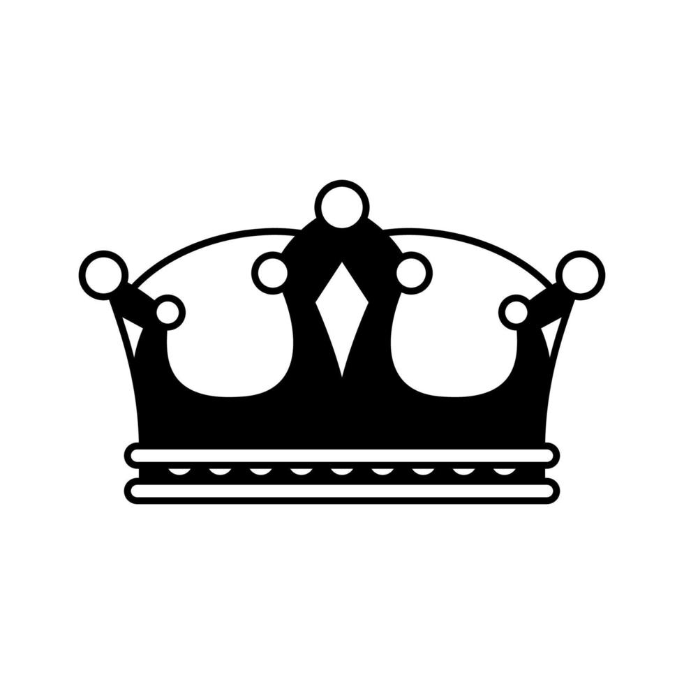 coroa isolada no fundo branco vetor