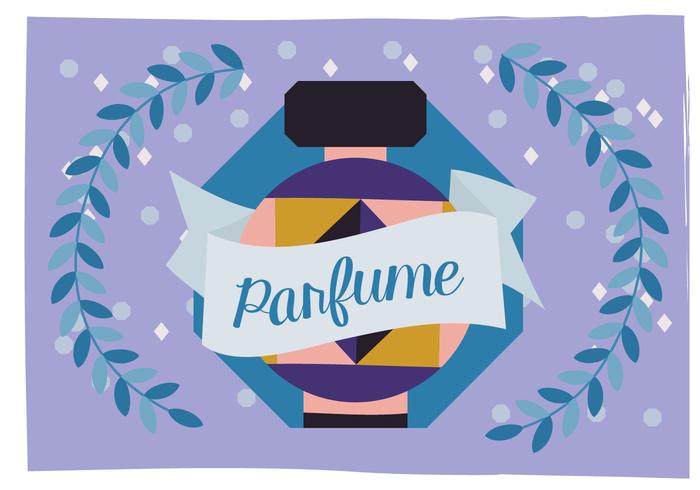 Ilustração de fundo do vetor de perfume grátis