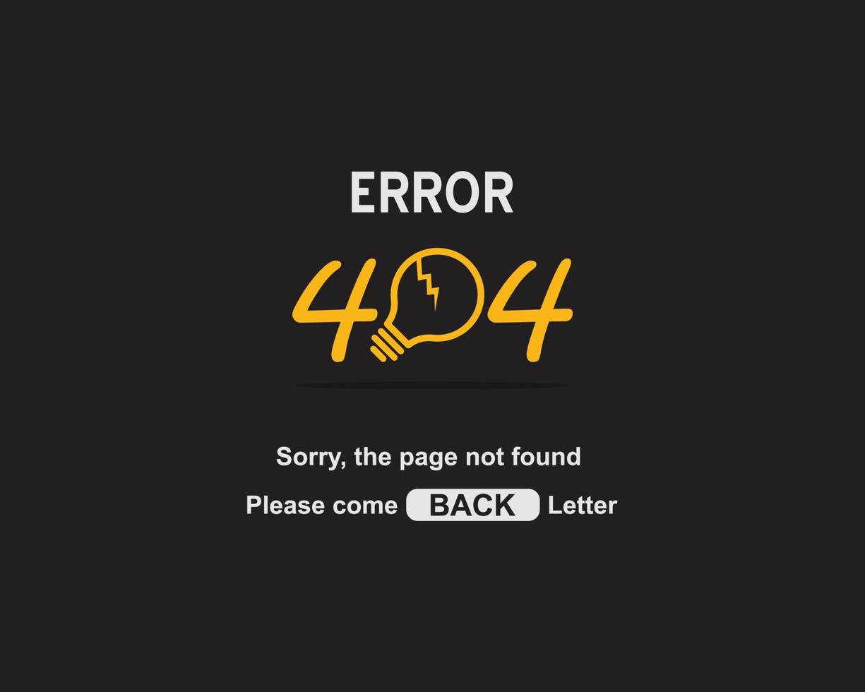 conceito de plano de fundo da página de erro 404 vetor