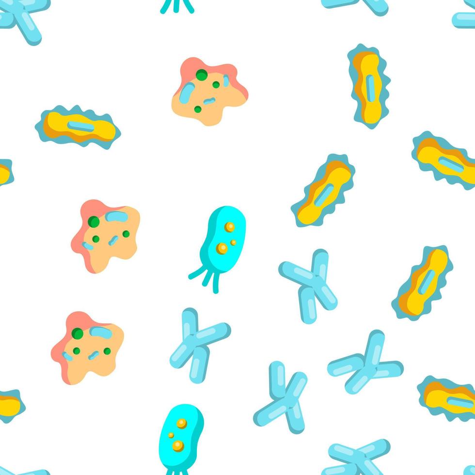bactérias, padrão perfeito de vetor de células bacterianas