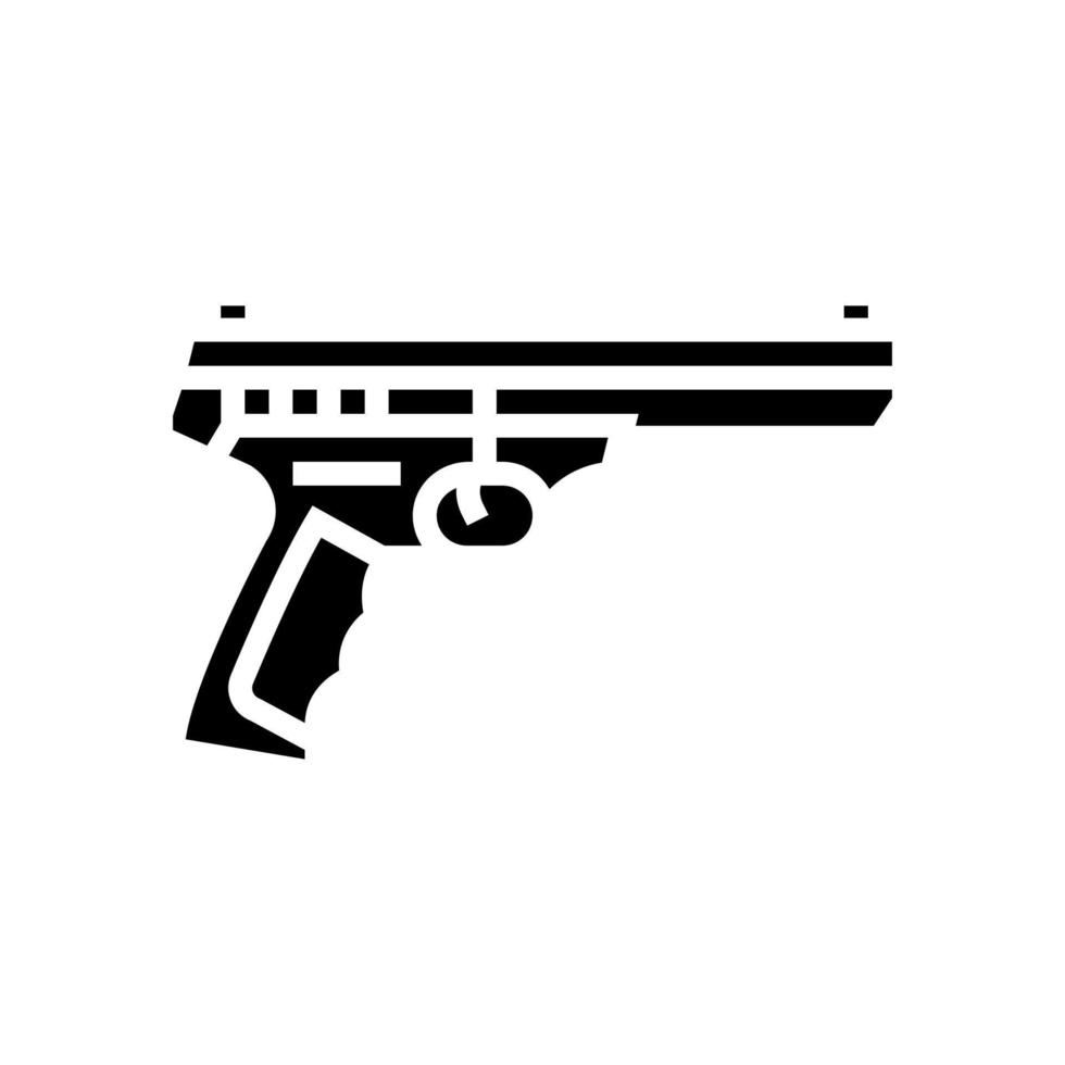 ilustração vetorial de ícone de glifo de rifle rimfire vetor