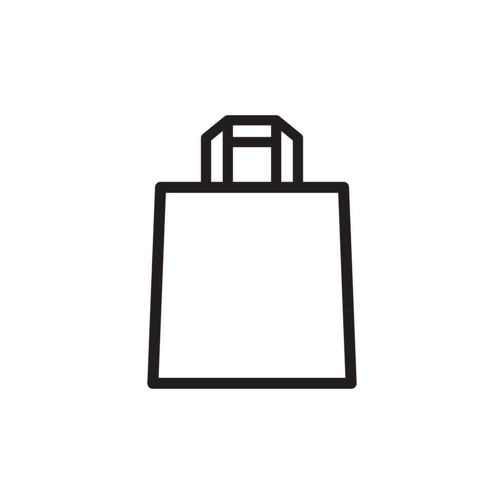 ilustração de saco de compras em estilo plano moderno vetor