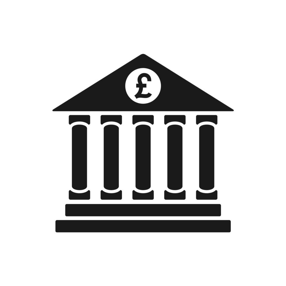 modelo de logotipo de vetor de ilustração de banco