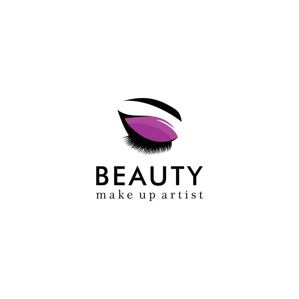 logotipo de moda de mulher de beleza vetor