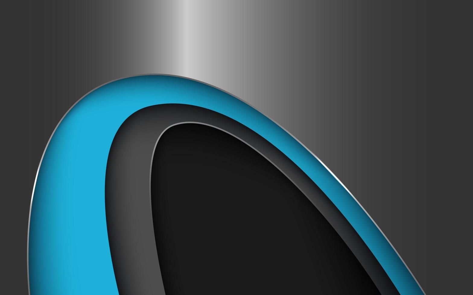 cor de gradiente azul cinza abstrato com fundo de sobreposição de forma de combinação de curva. vetor eps10