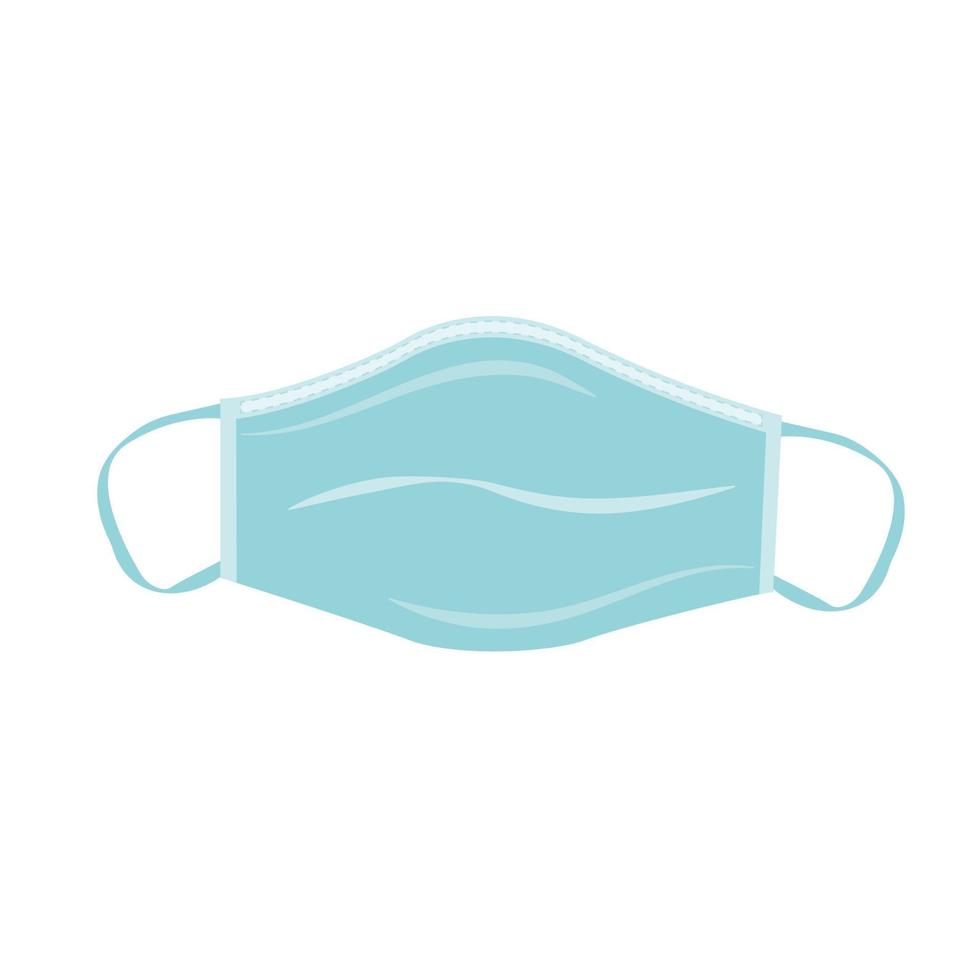 máscara respiratória médica. proteger os órgãos respiratórios de vírus e contaminantes. vetor