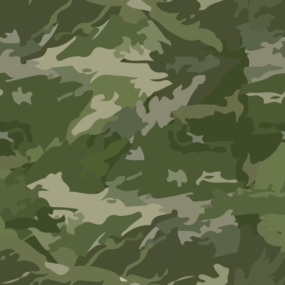 camuflagem militar de textura perfeita repete a caça verde do exército. ilustração vetorial. eps10 vetor