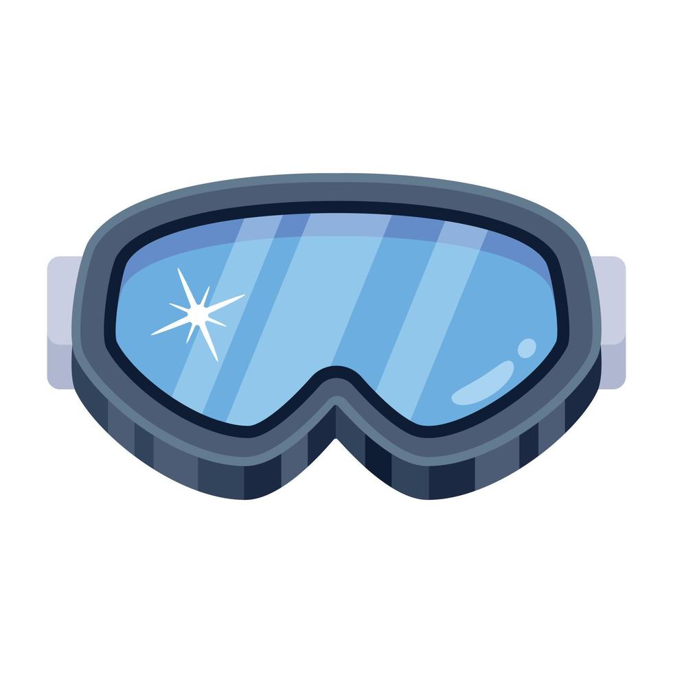 um ícone plano de óculos de esqui download vetor