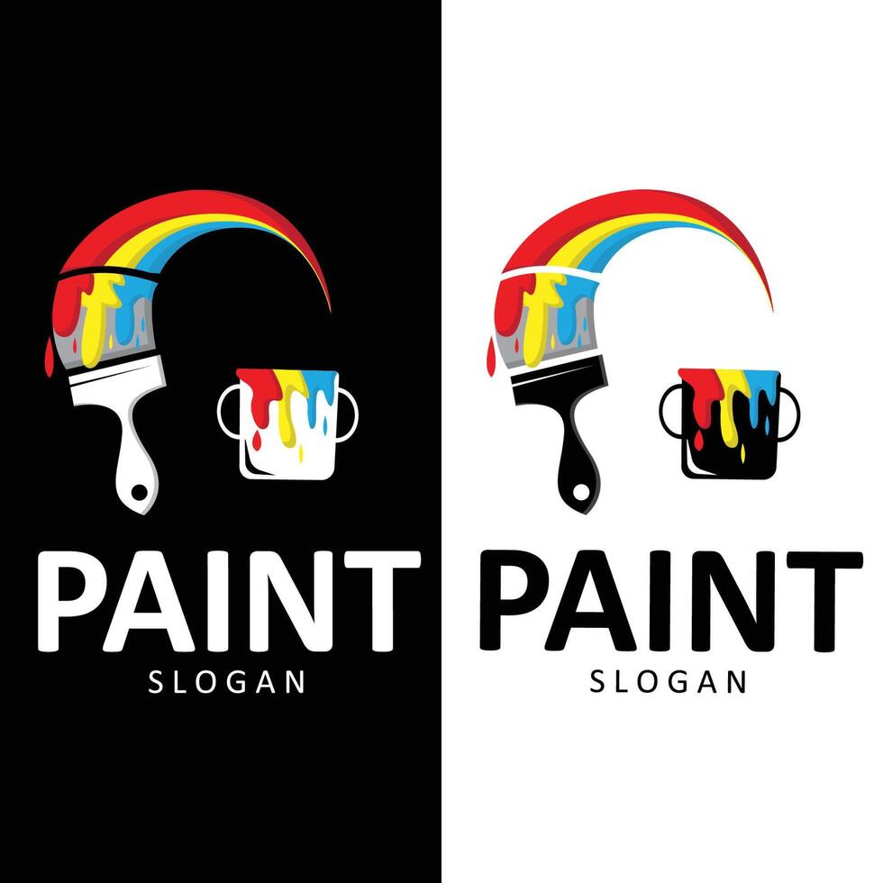 ícone de vetor de modelo de logotipo de pintura