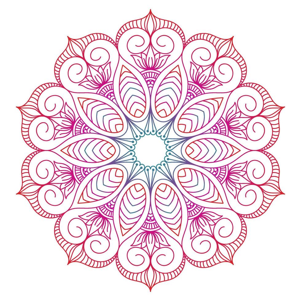 desenho de mandala para livros de colorir. ornamentos redondos decorativos mandala vintage. vetor