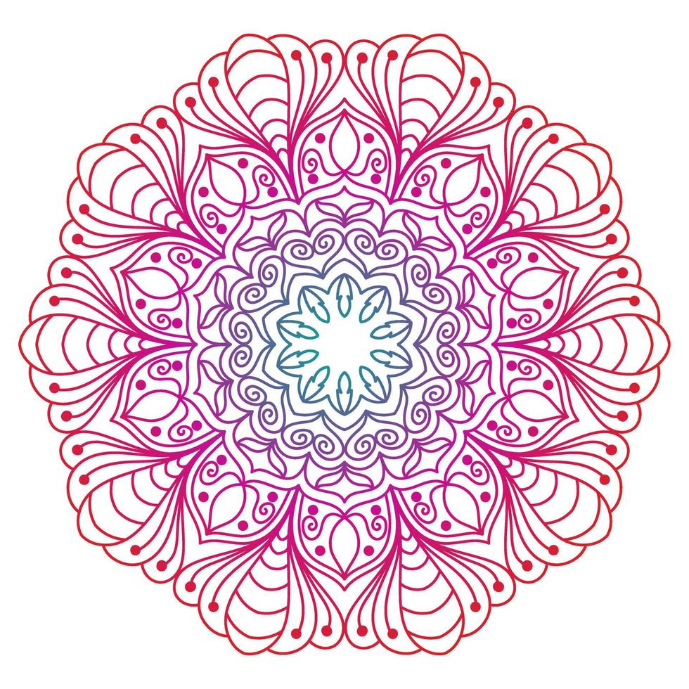 desenho de mandala para livros de colorir. ornamentos redondos decorativos mandala vintage. vetor