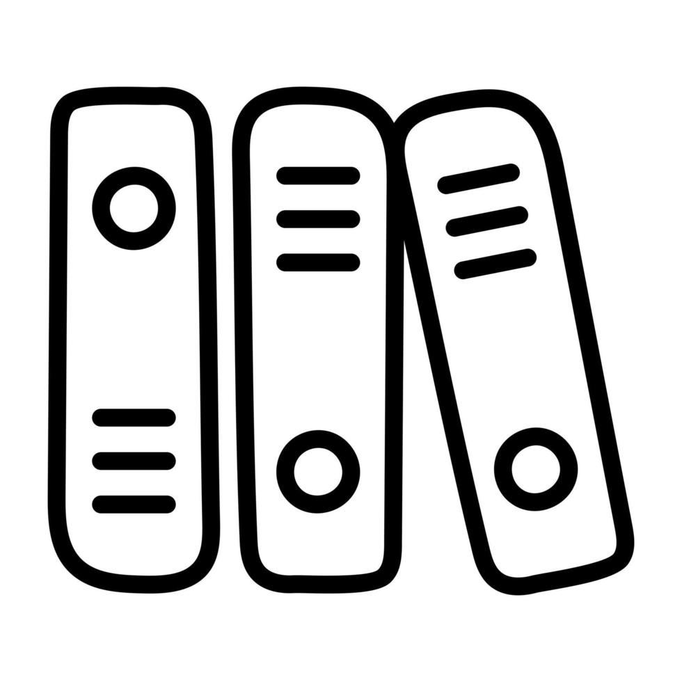 um ícone de design moderno de pastas vetor