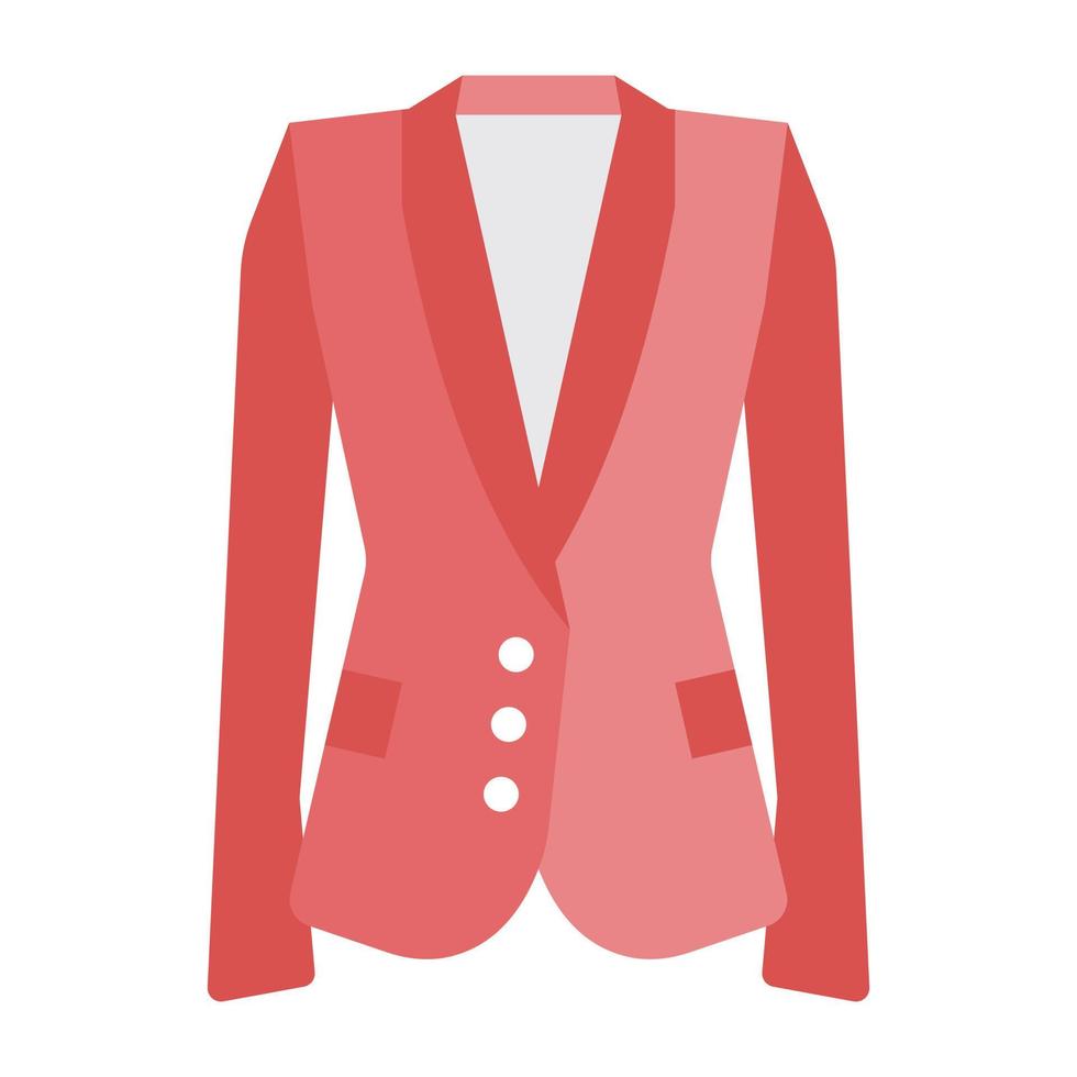 um ícone de design exclusivo de casaco feminino vetor