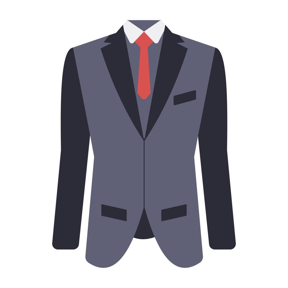 um ícone de design perfeito de casaco masculino vetor