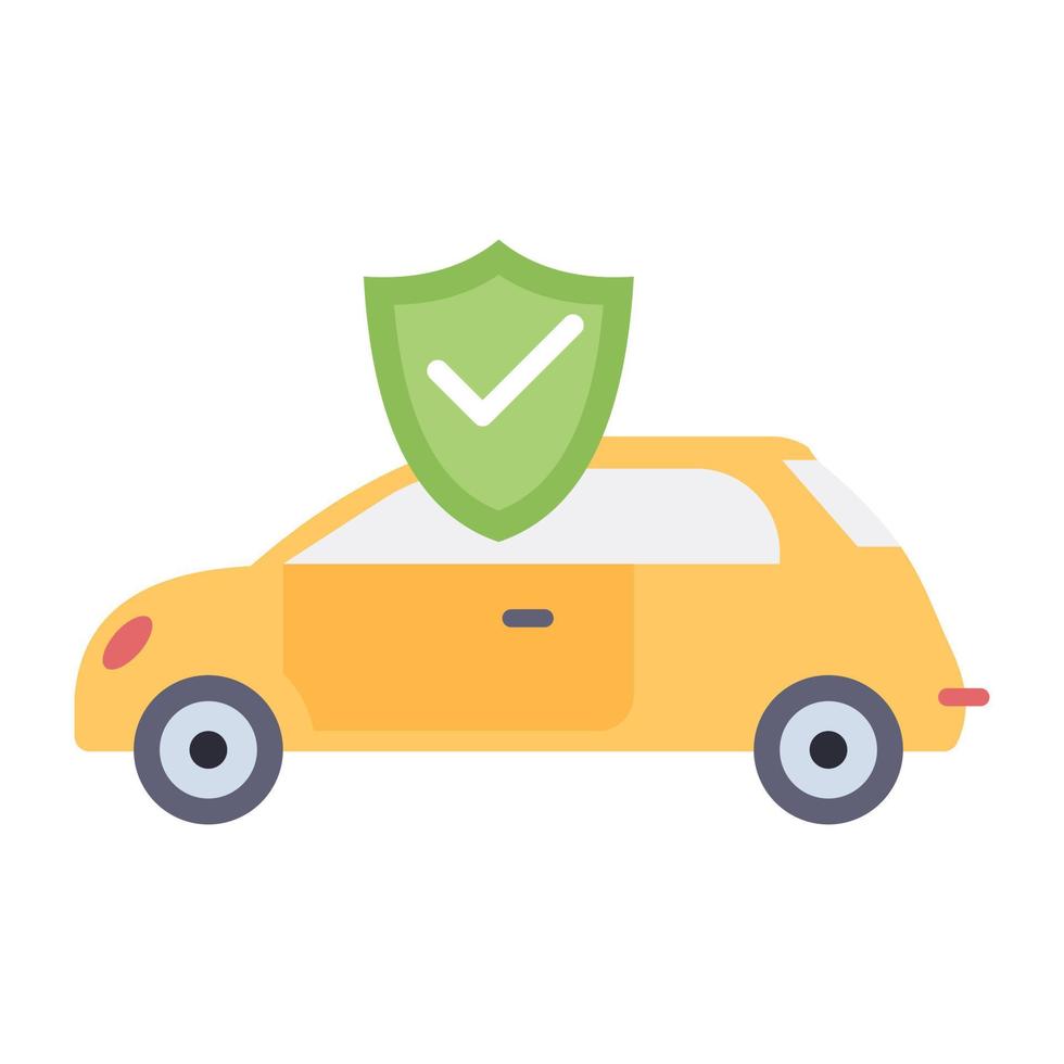 um ícone de design editável de seguro de carro vetor