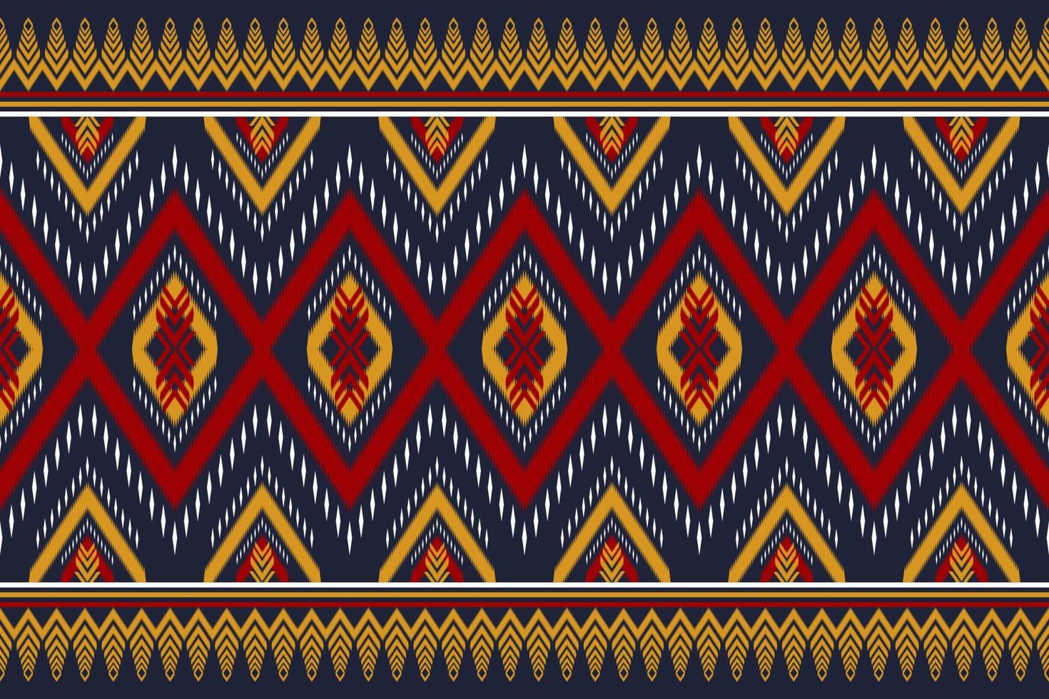 étnico oriental ikat sem costura padrão tradicional. tecido estilo indiano. design para plano de fundo, papel de parede, ilustração vetorial, tecido, vestuário, tapete, têxtil, batik, bordado. vetor