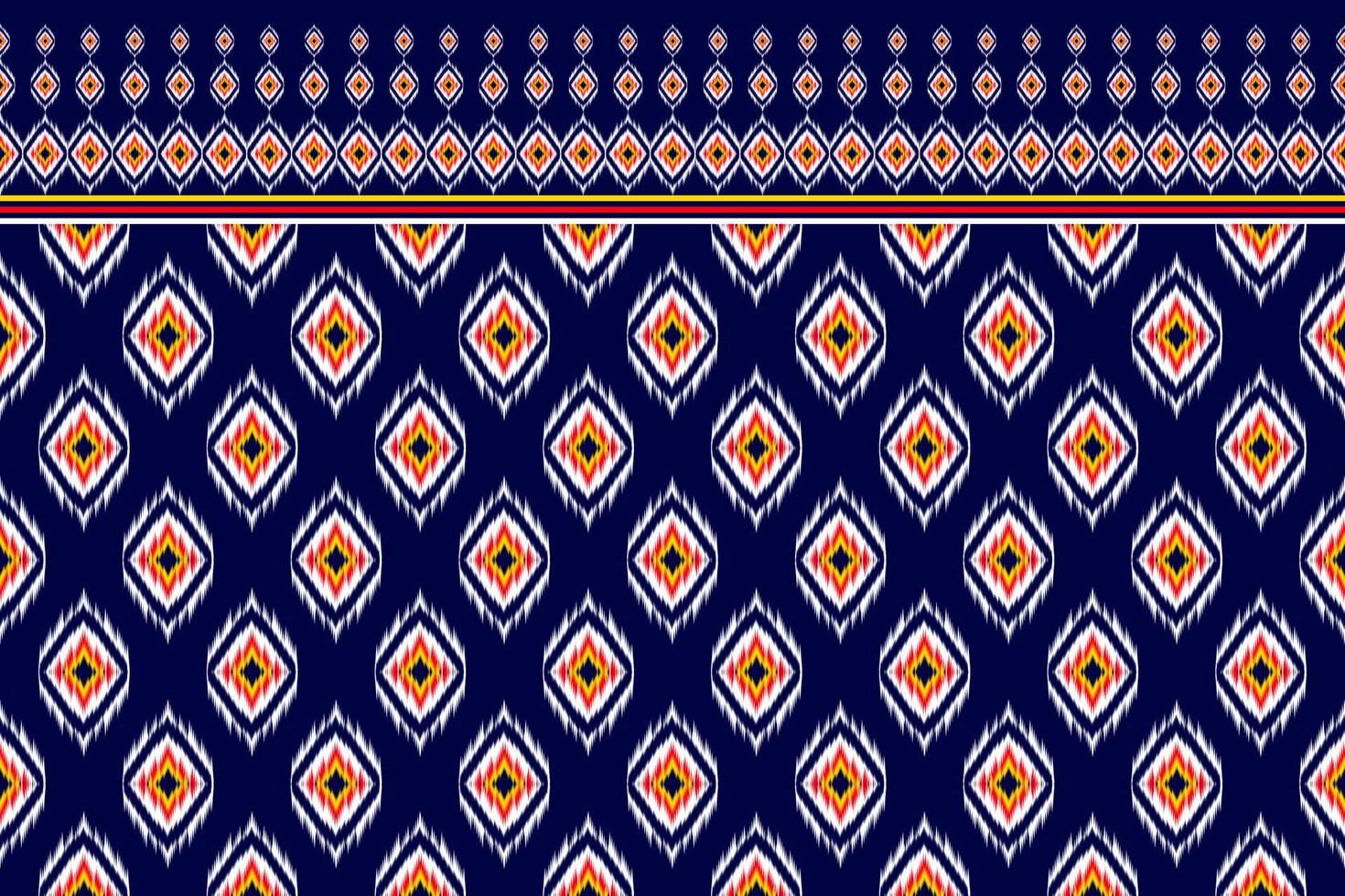 arte abstrata padrão étnico. ikat sem costura padrão tradicional. estilo americano, mexicano. design para plano de fundo, papel de parede, ilustração vetorial, tecido, vestuário, tapete, têxtil, batik, bordado. vetor