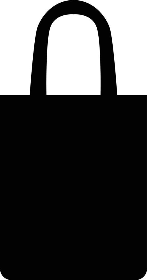 sacola em fundo branco. bolsa de pano de tecido preto. bolsa reutilizável para compras. estilo plano. vetor