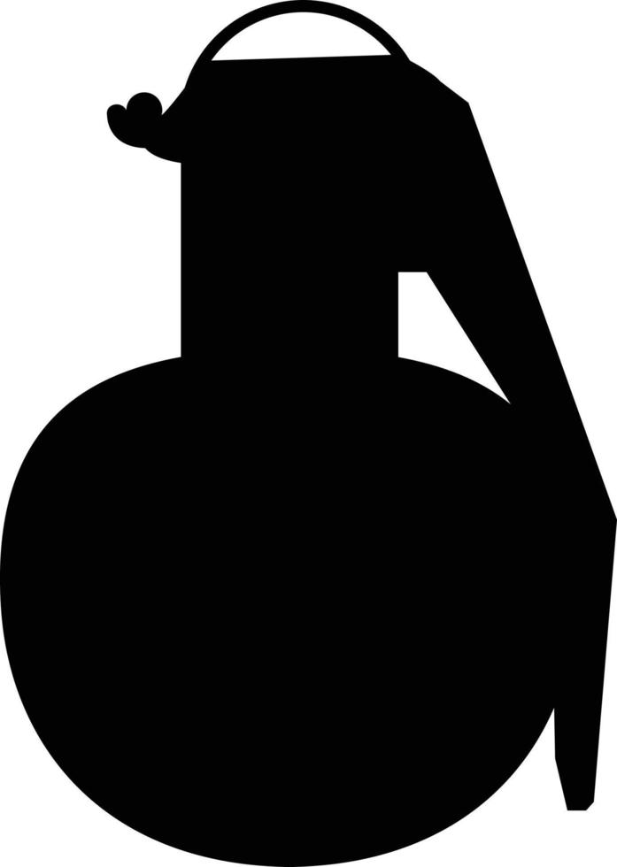 ícone de granada em fundo branco. sinal de granada de mão. símbolo do terrorismo. logotipo da bomba. estilo plano. vetor