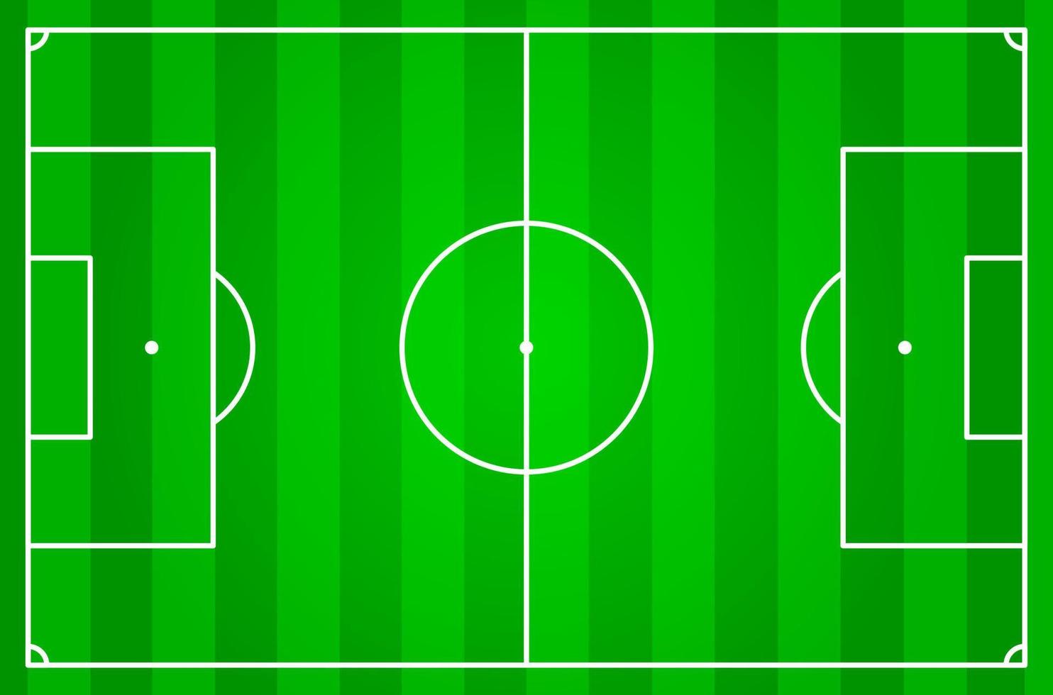 campo de futebol simples ou campo de futebol com linhas de campo vetor grátis