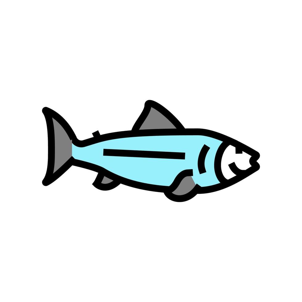 ilustração vetorial de ícone de cor do oceano de peixe vetor