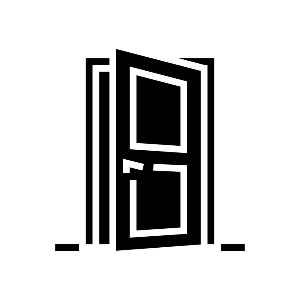 ilustração em vetor ícone glifo de porta de entrada