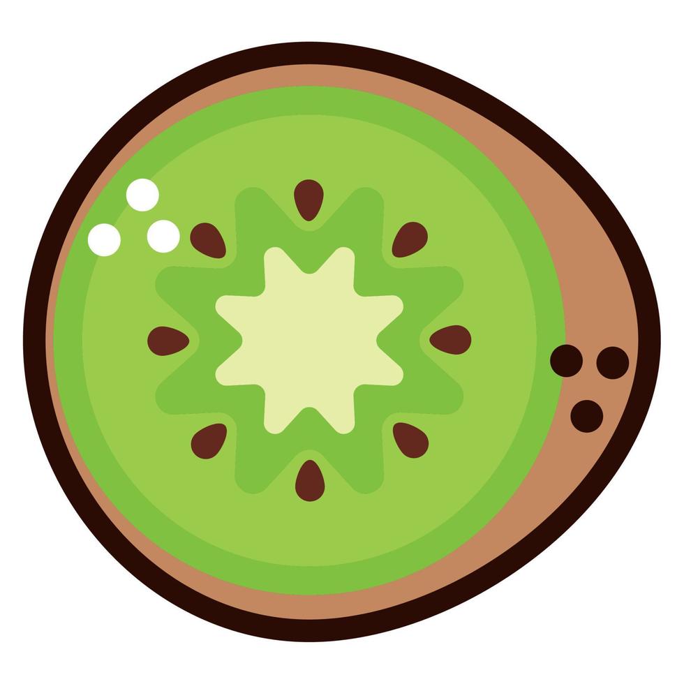 ícone de doodle de kiwi vetor