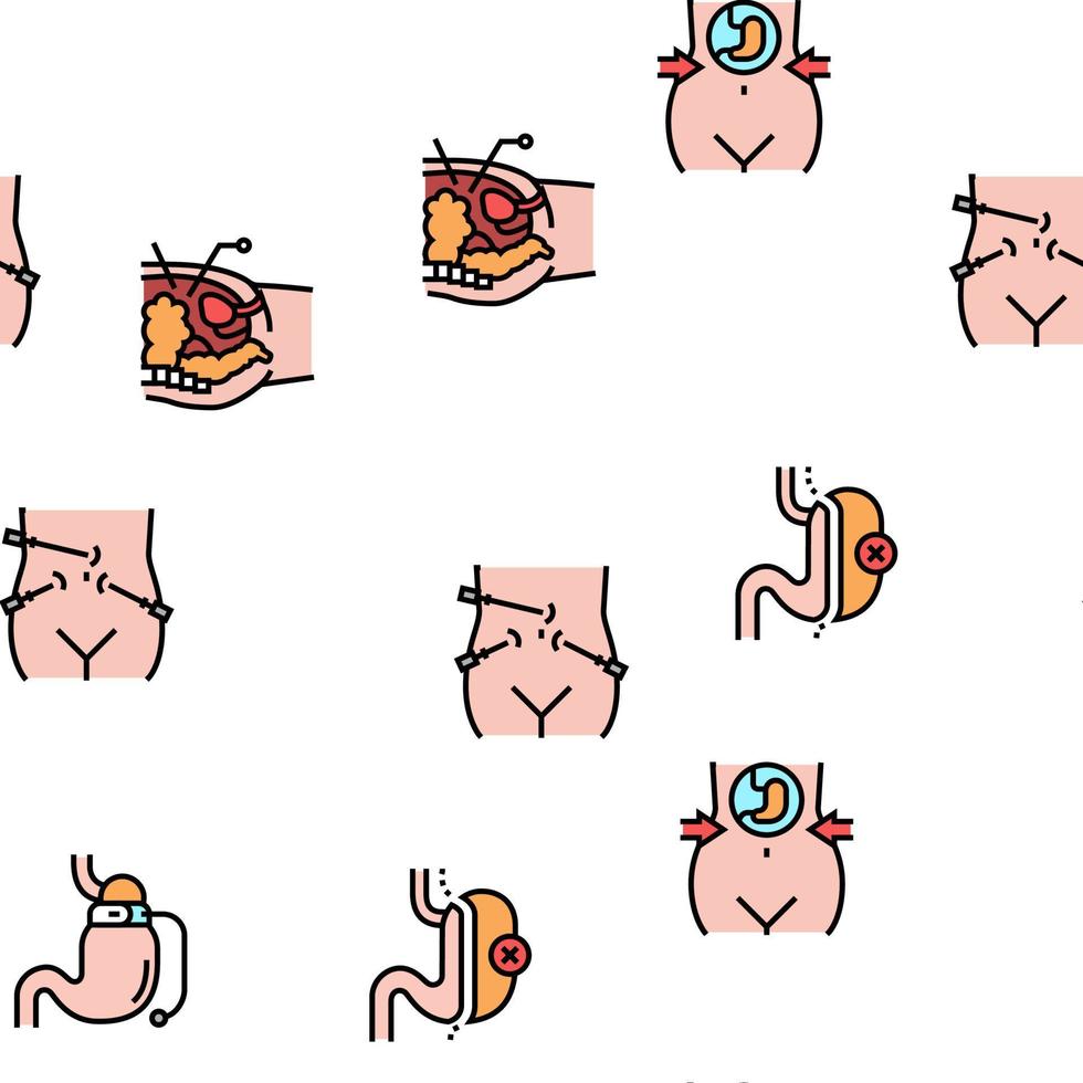 padrão perfeito de vetor de cirurgia bariátrica