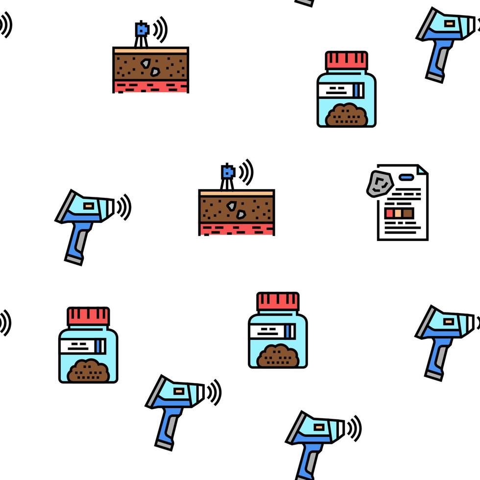 padrão sem emenda de vetor de pesquisa de geologia