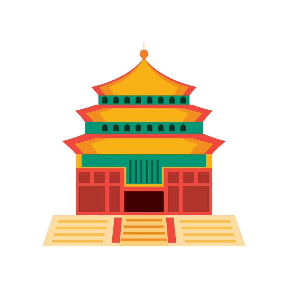 pagode do templo de guangzhou vetor