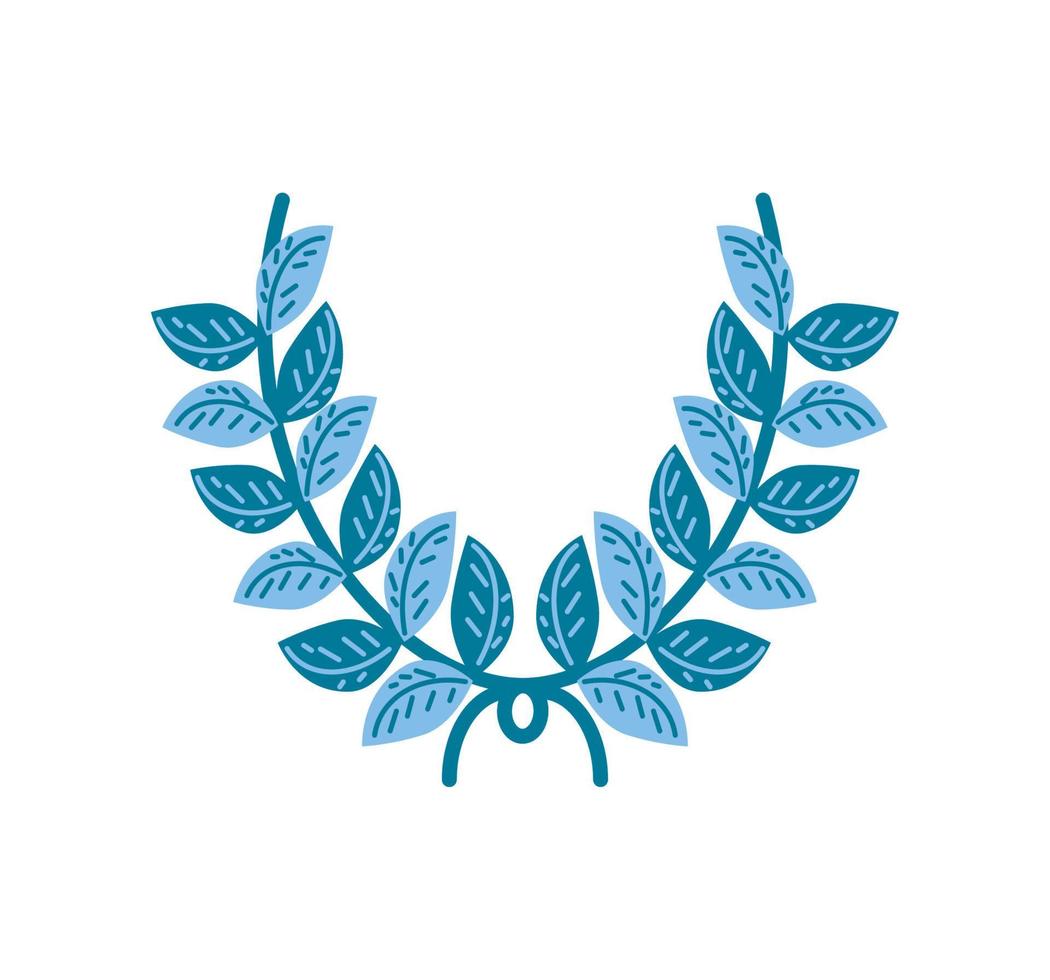 emblema do ramo de louro vetor