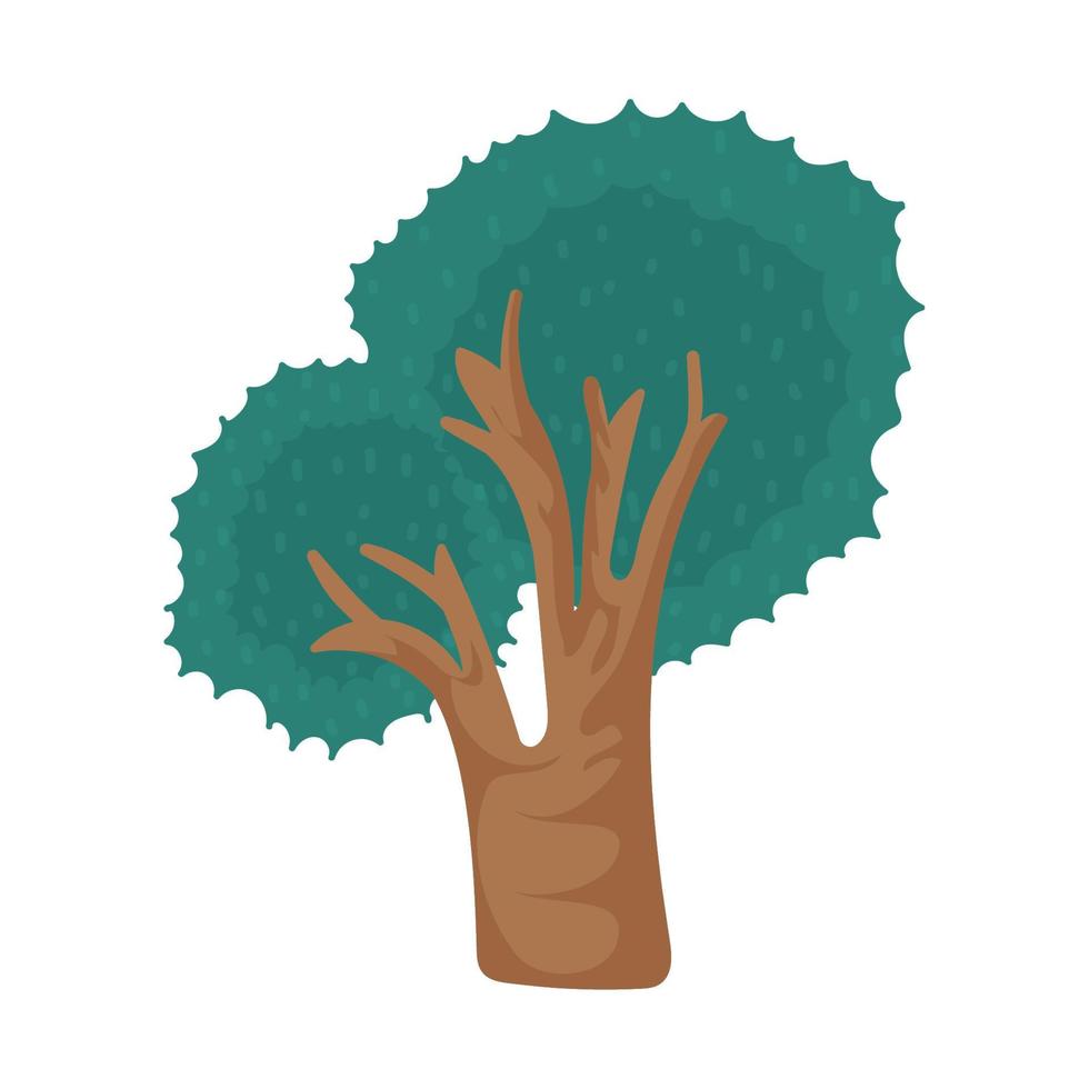 ícone de folhagem de árvore vetor