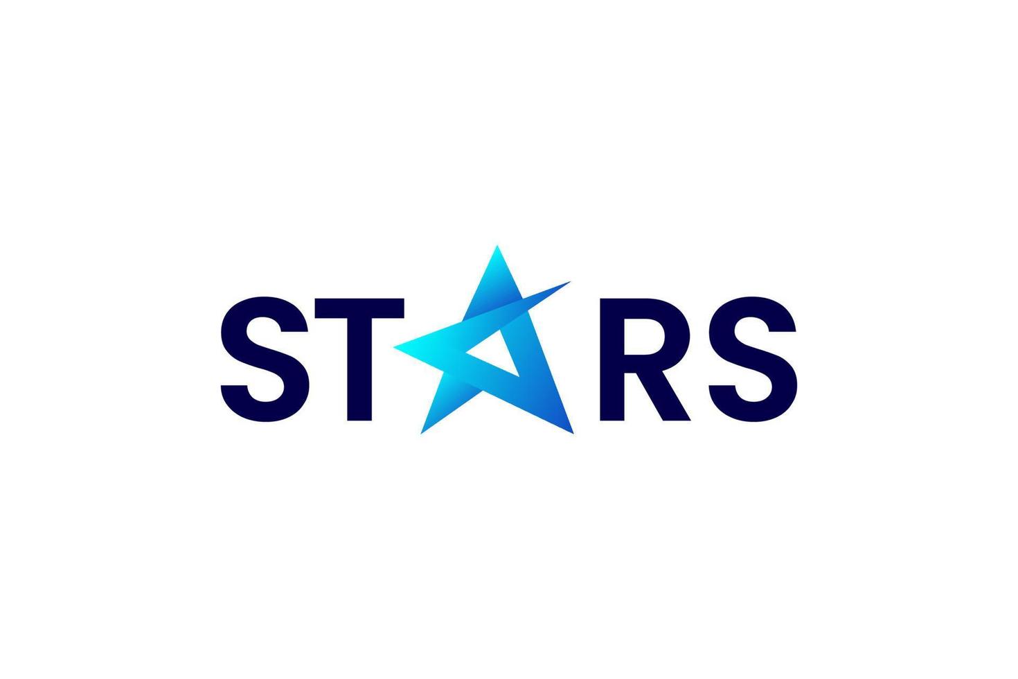 modelo de design de logotipo estrela vetor