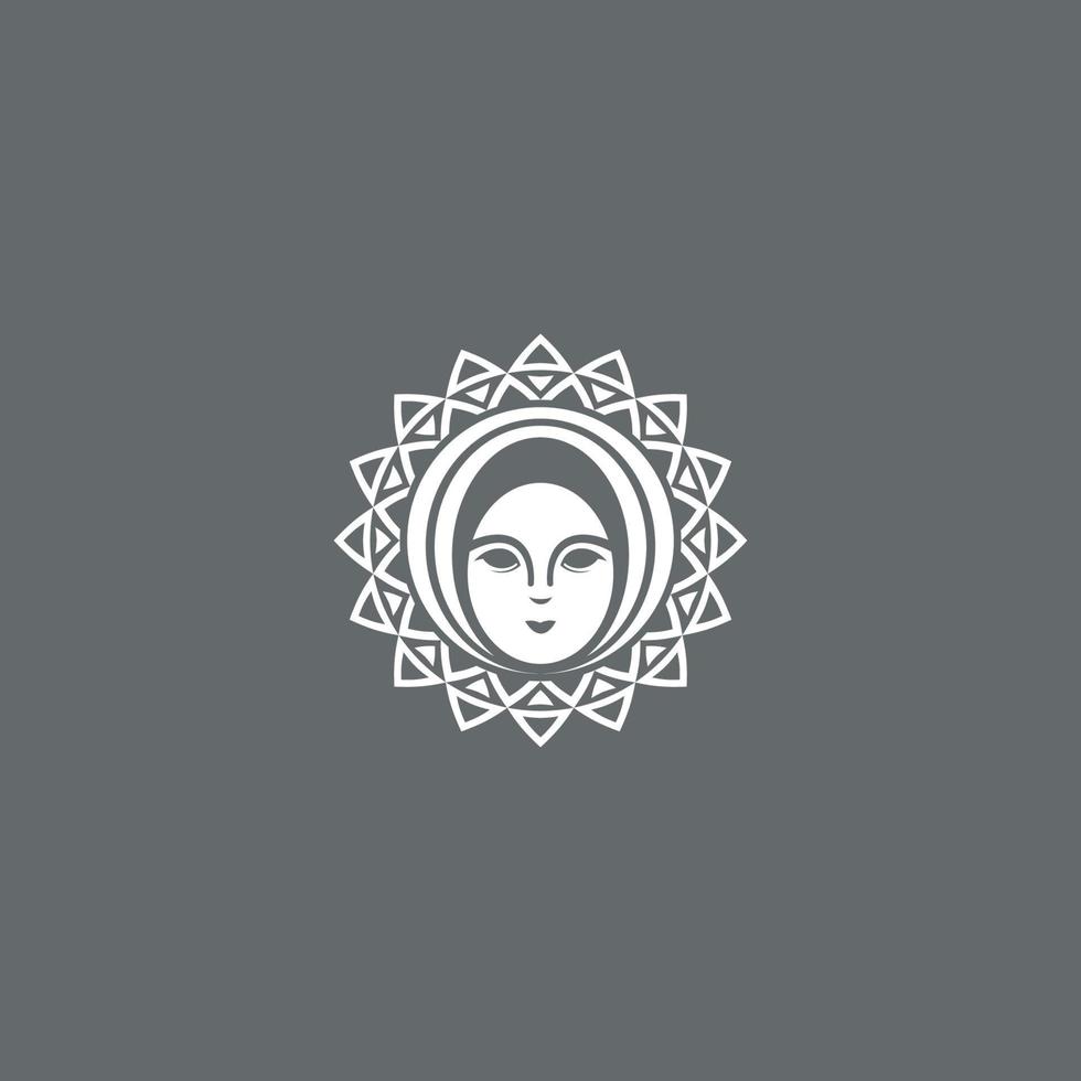 logotipo da mulher ou design de ícone vetor