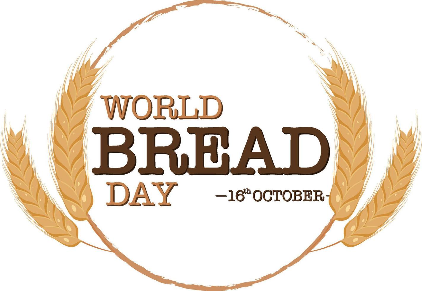 design de banner do dia mundial do pão vetor