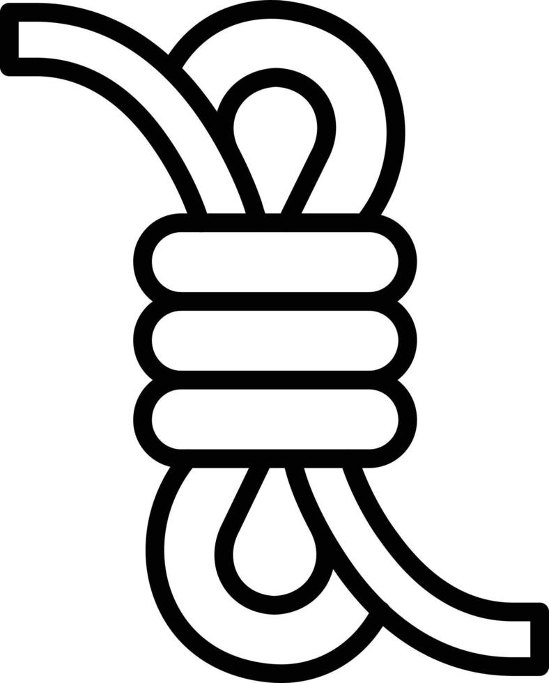 ícone de linha de corda vetor